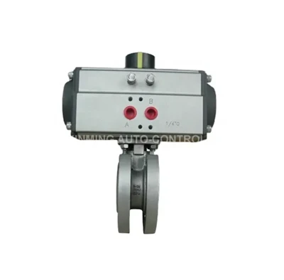 แอคชูเอเตอร์นิวเมติกจีน Wafer Ball Valve ราคาโรงงานราคา