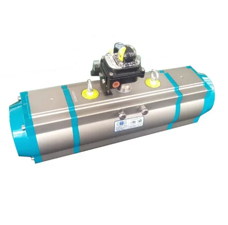 Tri Clamp สาม Way Ball Valve แอคชูเอเตอร์นิวเมติก