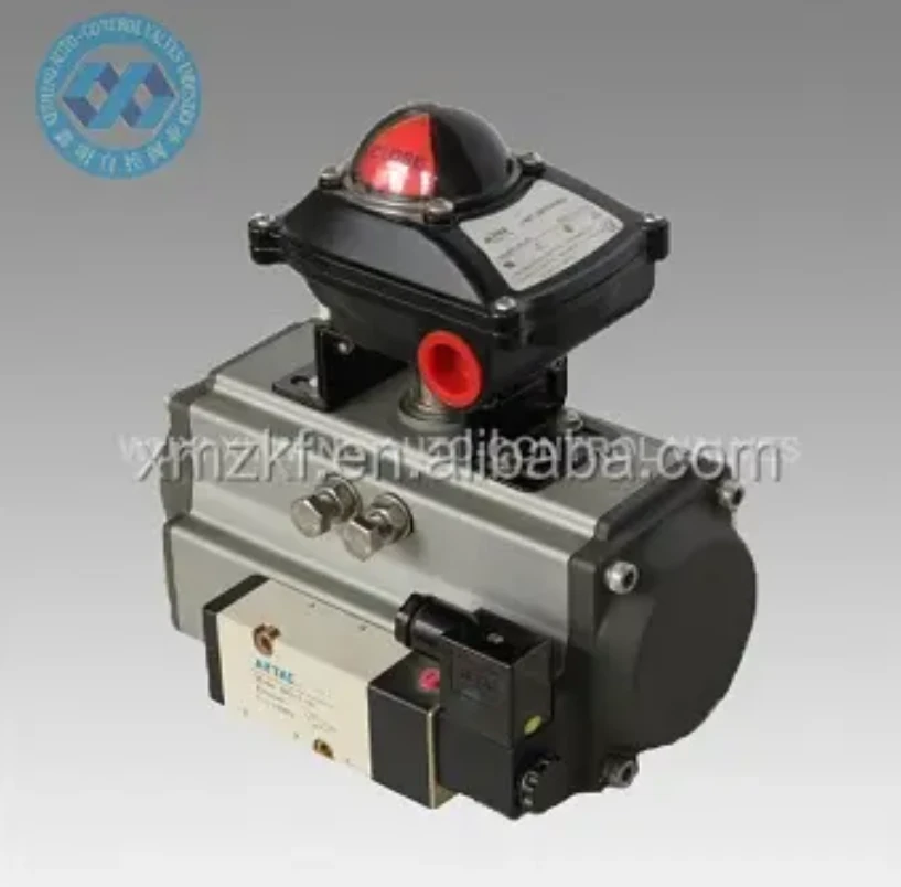 วาล์ว Airtac กระบอกสูบนิวเมติกแอคทูเอเตอร์พร้อมตัวบ่งชี้ตำแหน่งแอคทูเอเตอร์และวาล์วโซลินอยด์ Airtac