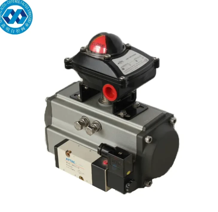 Valve Airtac ตัวกระตุ้นกระบอกสูบนิวเมติกพร้อมตัวบ่งชี้ตำแหน่งตัวกระตุ้น