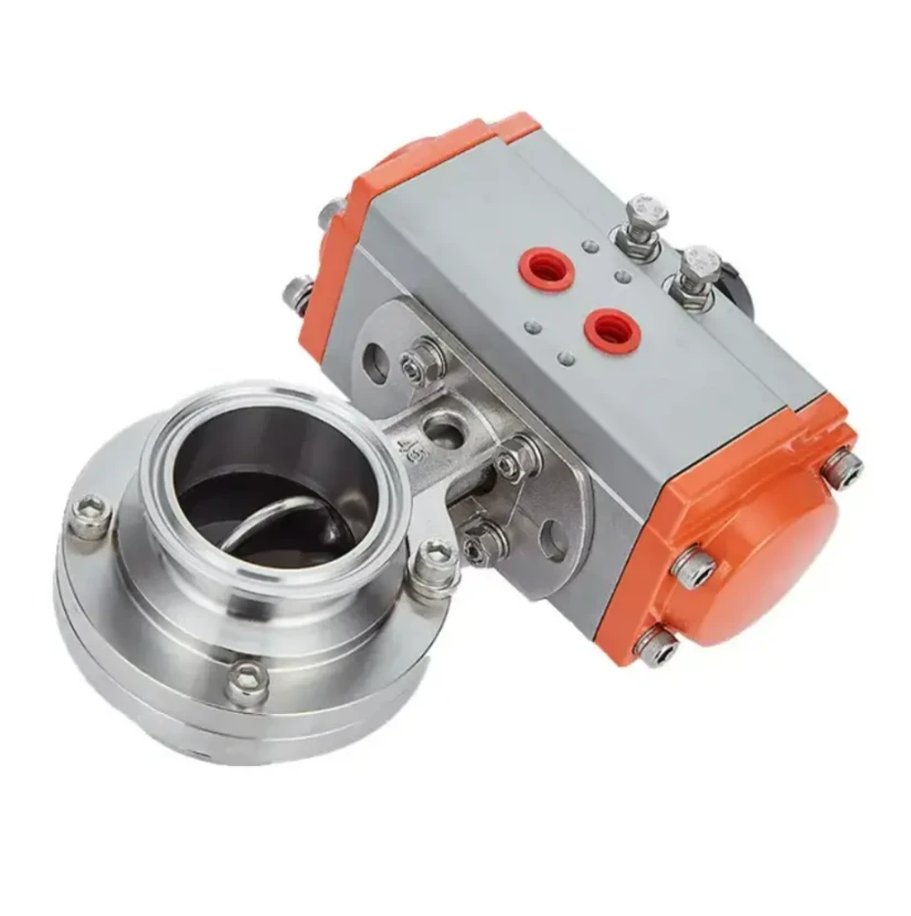 Wafer Hygienic Grade Actuator วาล์วผีเสื้อนิวเมติก